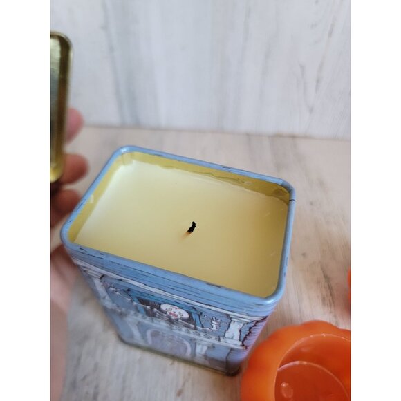 Vintage Halloween Mini candle haunted house pumpkin set - Picture 6 of 12